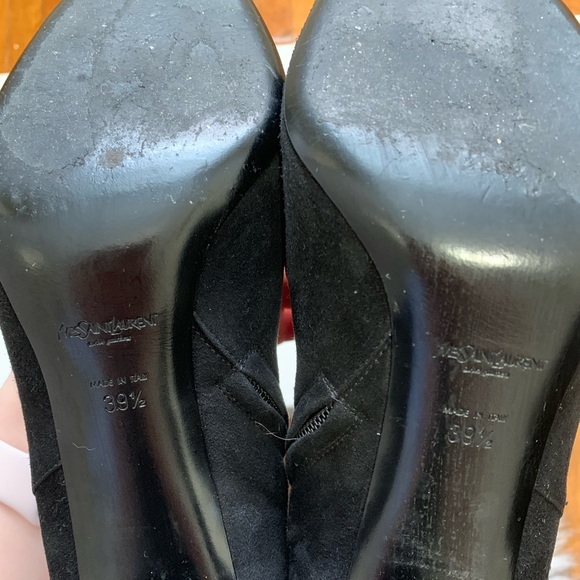 YSL black silver fox boots size 39.5 - Picture 2 of 8